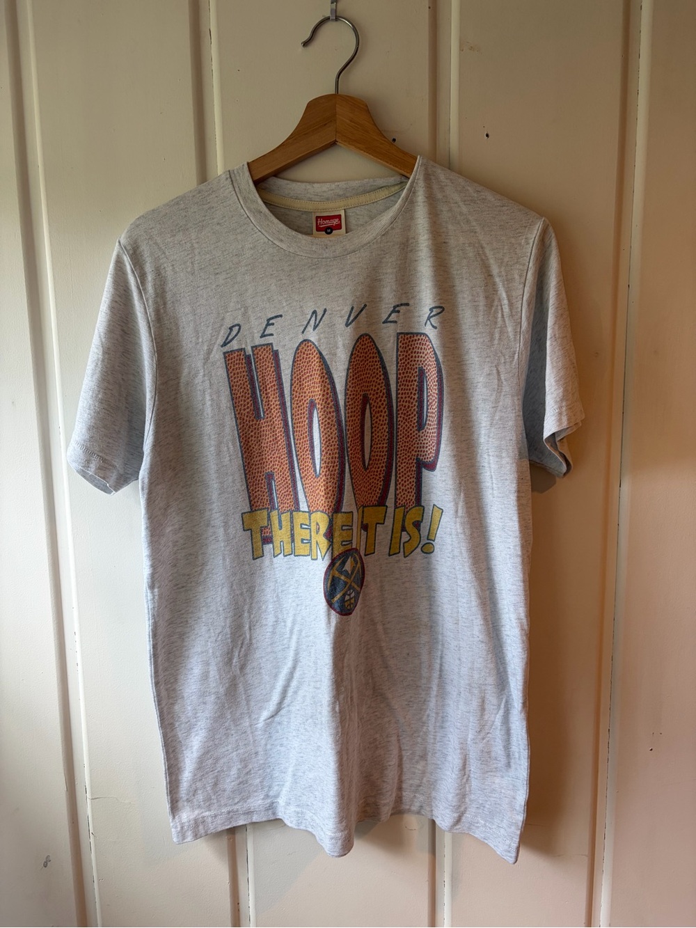 HOMAGE Light Gray Denver Nuggets Tee
